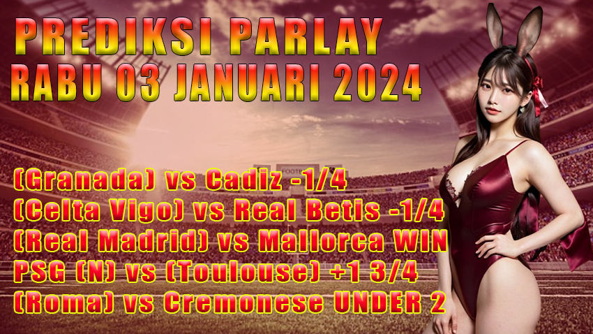 PREDIKSI PARLAY WARUNGGOL RABU 03 JANUARI 2024
