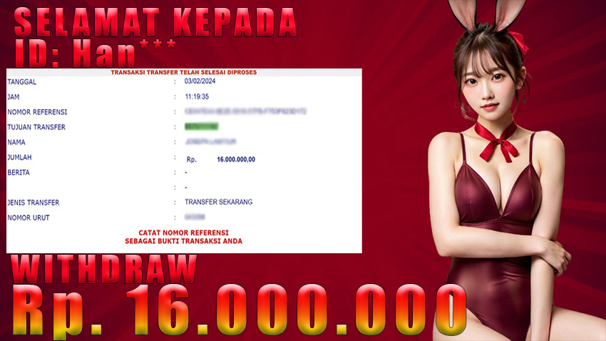 Bukti Withdraw WARUNGGOL 03 feb 2024