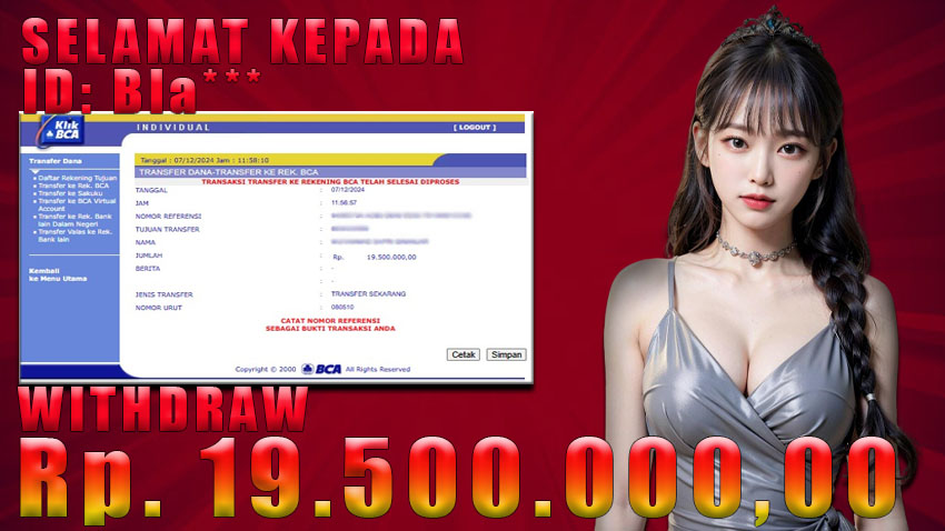 WARUNGGOL MAXWIN WILD BANDITO Rp. 19.500.000,00 ( LUNAS )