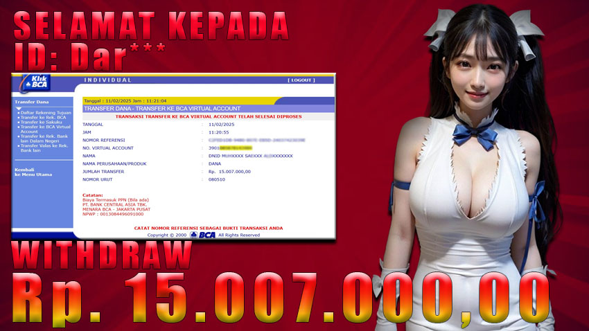 WARUNGGOL MAXWIN STARLIGHT PRINCESS x1000 Rp. 15.007.000,00 ( LUNAS )