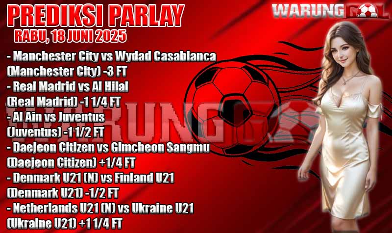 PREDIKSI PARLAY WARUNGGOL RABU, 18 JUNI 2025