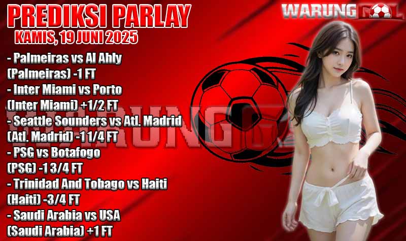 PREDIKSI PARLAY WARUNGGOL KAMIS, 19 JUNI 2025