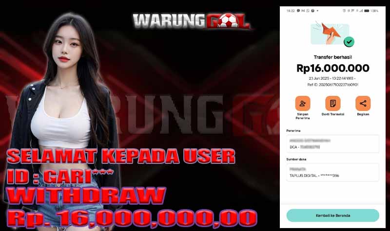 bukti kemenangan warunggol 23 JUNI