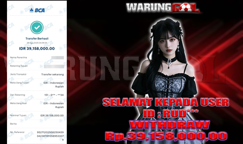 WARUNGGOL MAXWIN THUNDERING ZEUS Rp.39.158.000,00 (LUNAS)