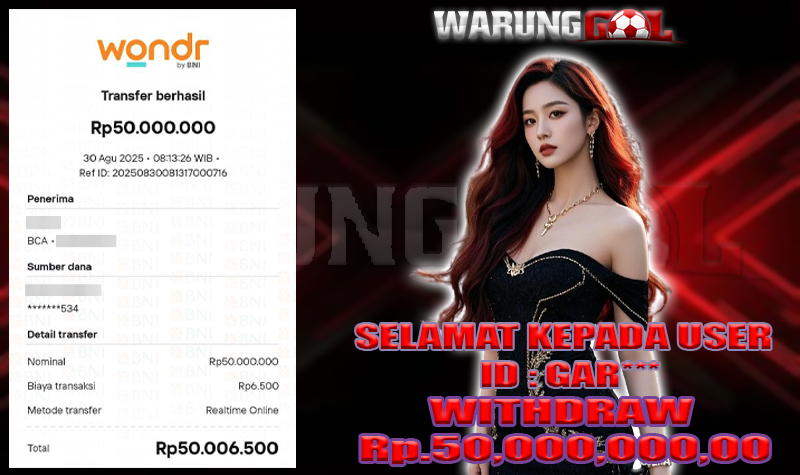 bukti kemenangan warunggol 30 AGUSTUS