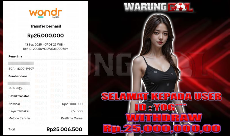 bukti kemenangan warunggol 13 SEPTEMBER