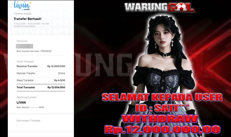 bukti kemenangan warunggol 21 SEPTEMBER