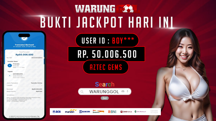 WARUNGGOL MAXWIN AZTEC GEMS Rp. 50.006.500,00 (LUNAS)