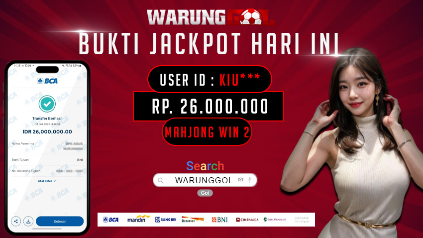 WARUNGGOL MAXWIN MAHJONG WINS 2 Rp. 26.000.000,00 (LUNAS)