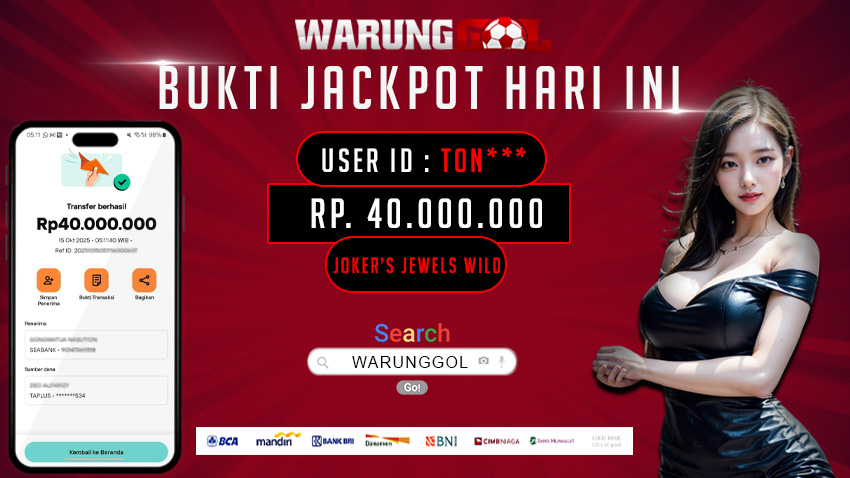 WARUNGGOL MAXWIN JOKER’S JEWELS WILD Rp. 40.000.000,00 (LUNAS)