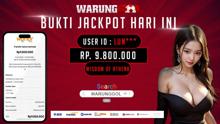 WARUNGGOL MAXWIN WISDOM OF ATHENA Rp. 9.800.000,00 (LUNAS)