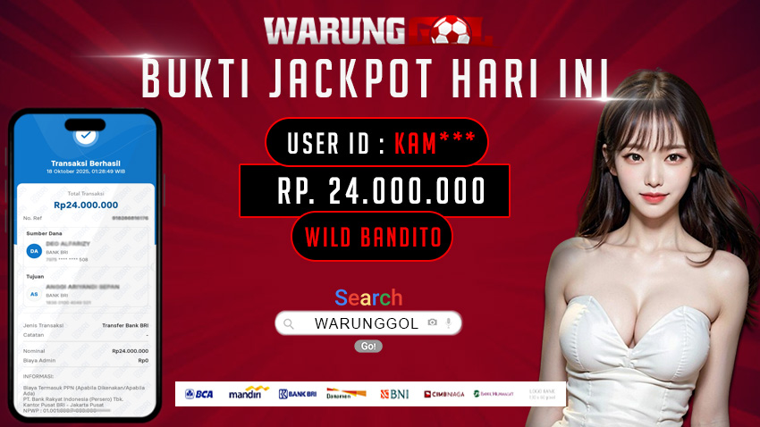 WARUNGGOL MAXWIN WILD BANDITO Rp. 24.000.000,00 (LUNAS)