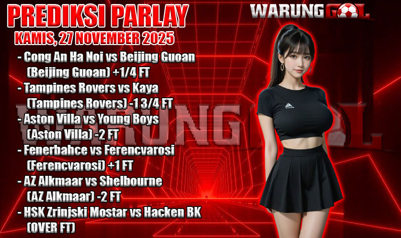 PREDIKSI PARLAY WARUNGGOL KAMIS,27 NOVEMBER 2025