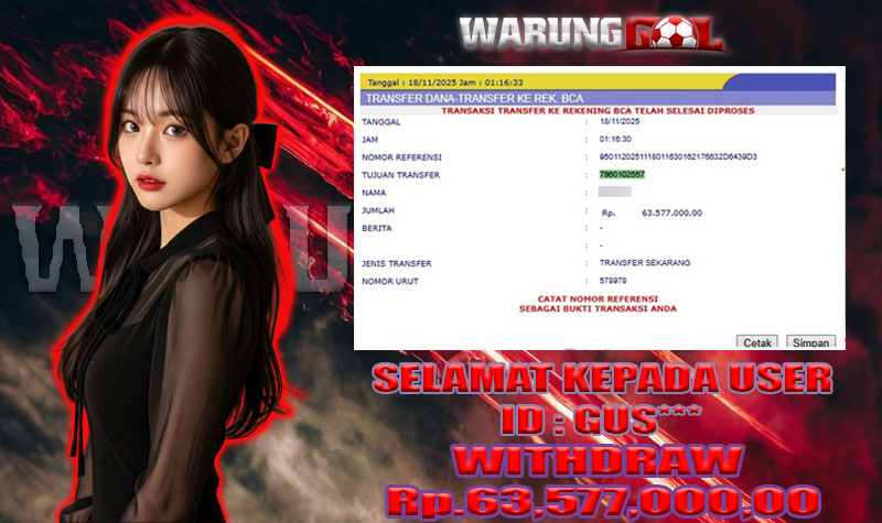 WARUNGGOL MAXWIN GREAT RHINO Rp.63.577.000,00 (LUNAS)